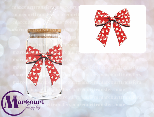 VALENTINE COQUTTE BOW 9-DECAL-UV DTF CUP WRAP