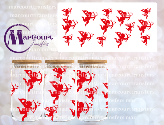 VALENTINE CUPID WITH ARROW-16 0Z-UV DTF CUP WRAP