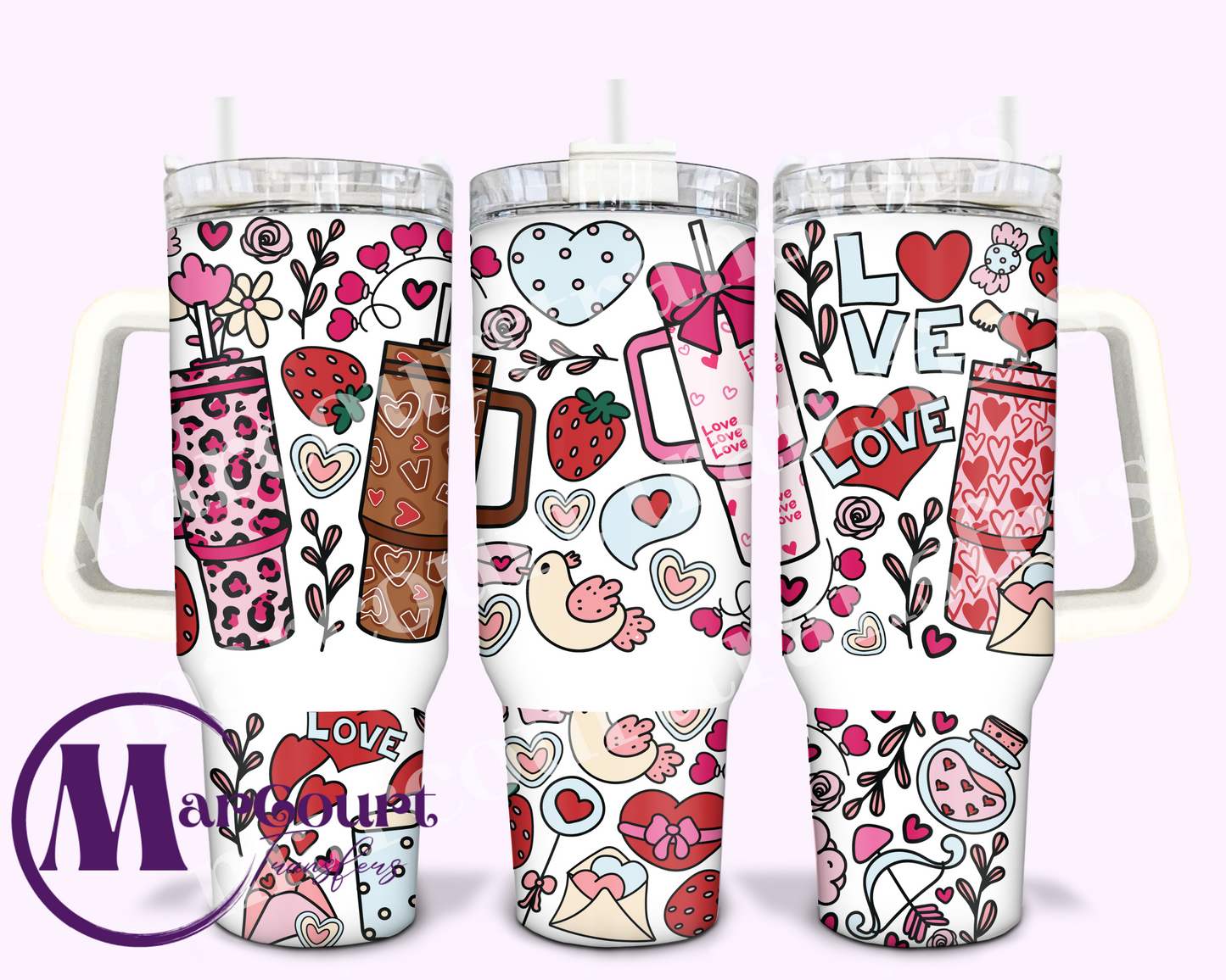 VALENTINE TUMBLERS-40 0Z-UV DTF CUP WRAP