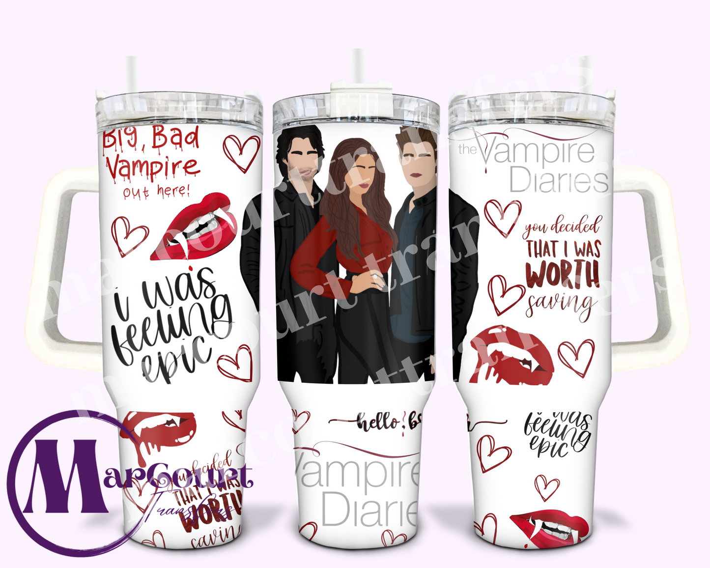 VAMPIRE DIARIES-40 0Z-UV DTF CUP WRAP