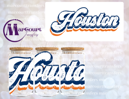 VINTAGE HOUSTON ASTROS-16 0Z-UV DTF CUP WRAP
