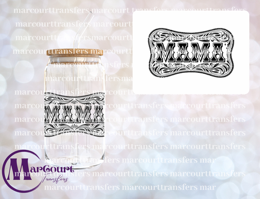 VINTAGE WESTERN MAMA-UV DTF CUP WRAP