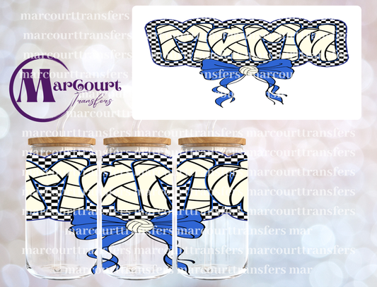 VOLLEYBALL MAMA 2 BOW-16 0Z-UV DTF CUP WRAP