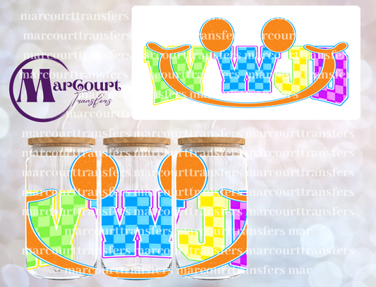 WWJD SMILEY FACE-16 0Z-UV DTF CUP WRAP