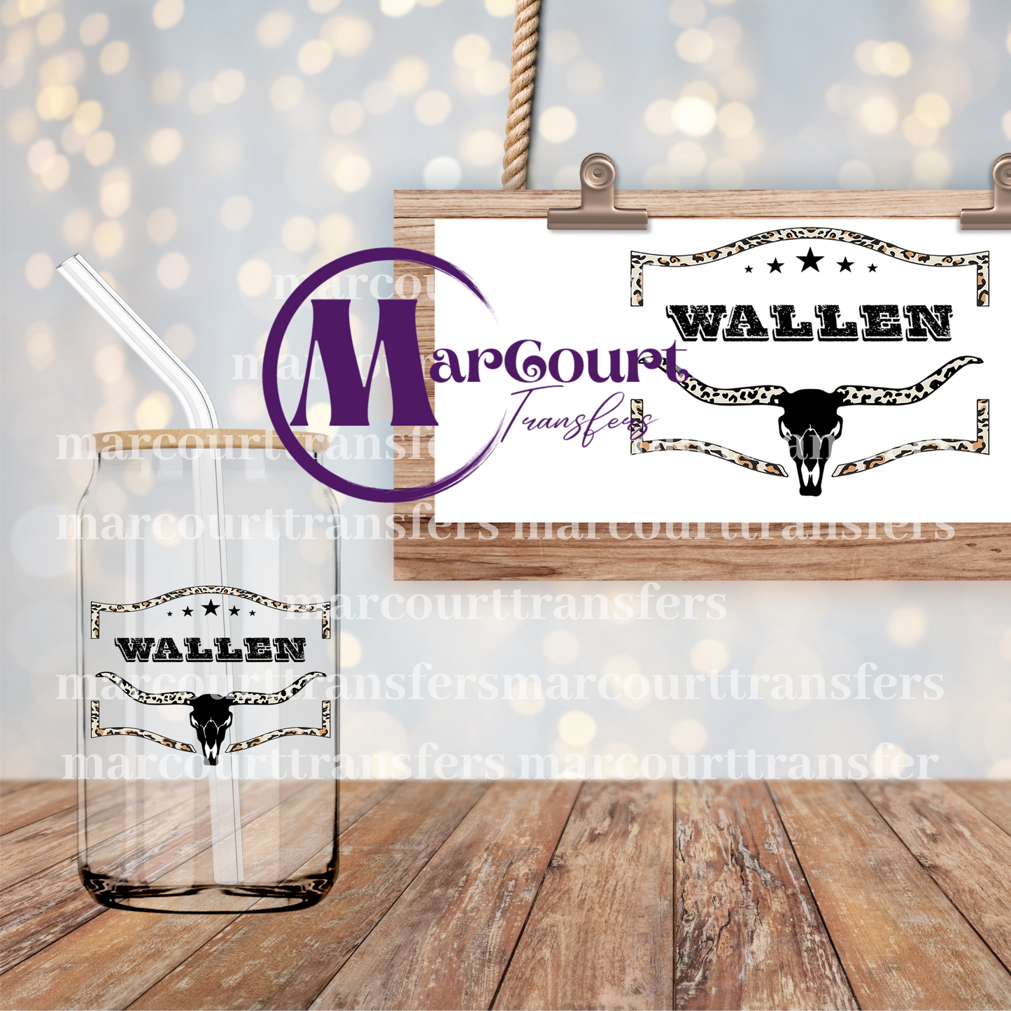 WALLEN-DECAL-UV DTF CUP WRAP