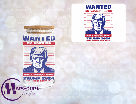 WANTED BY AMERICA-DECAL-UV DTF CUP WRAP