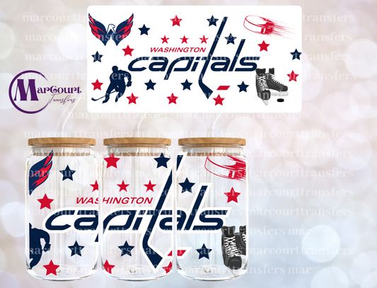 WASHINGTON CAPITALS-16 0Z-UV DTF CUP WRAP