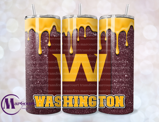 WASHINGTON COMMANDERS DRIP-20-SKINNY SUBLIMATION TUMBLER TRANSFERS