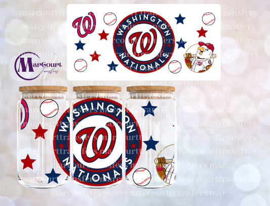 WASHINGTON NATIONALS-16 0Z-UV DTF CUP WRAP