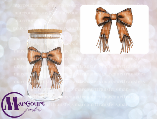 WESTERN FRINGE BOW-DECAL-UV DTF CUP WRAP