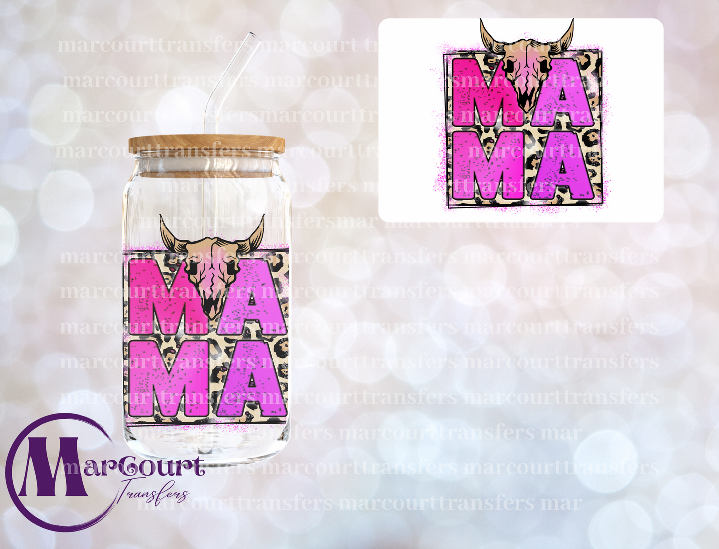 WESTERN MAMA-DECAL-UV DTF CUP WRAP