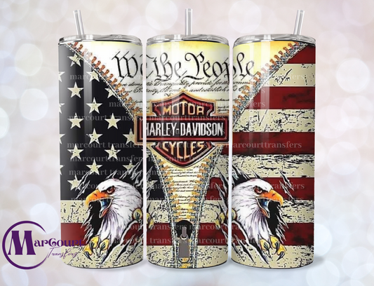 HARLEY DAVIDSON WE THE PEOPLE-SKINNY TUMBLER TRANSFER