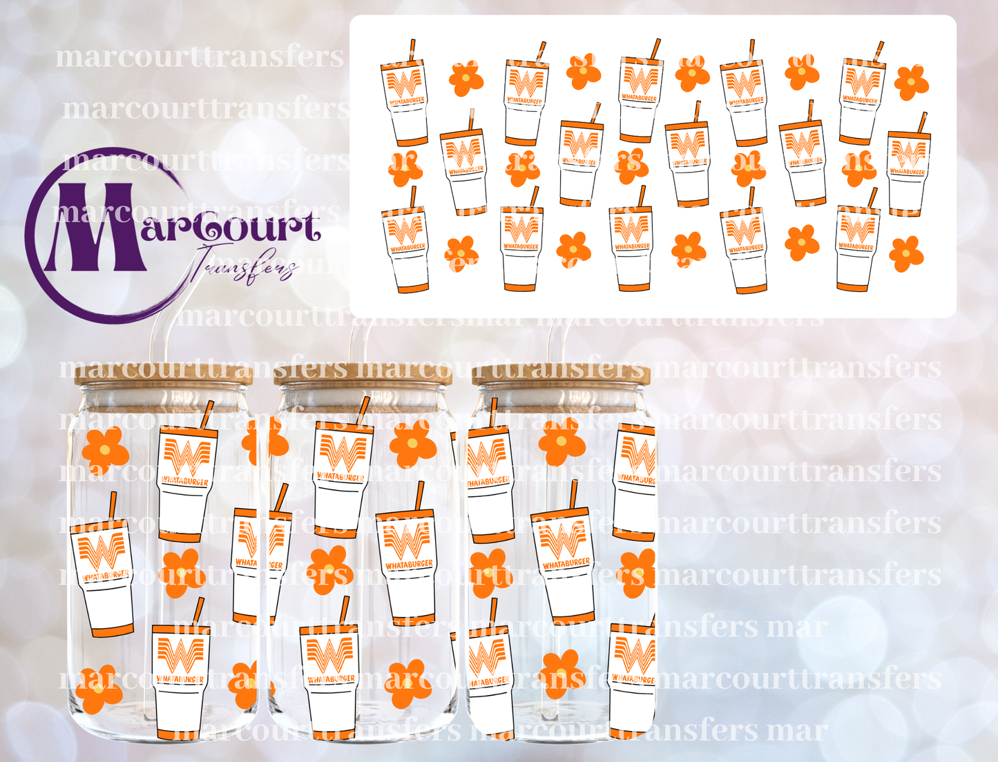 WHAT A DRINK-16 0Z-UV DTF CUP WRAP