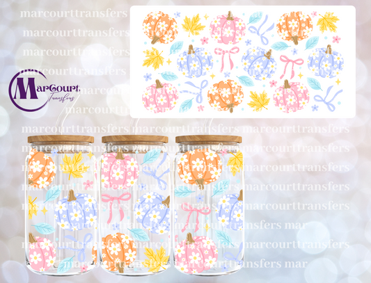 WHIMSICAL FALL PUMPKIN-16 0Z-UV DTF CUP WRAP