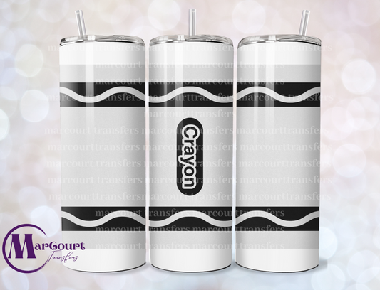 WHITE CRAYON-SKINNY TUMBLER TRANSFER