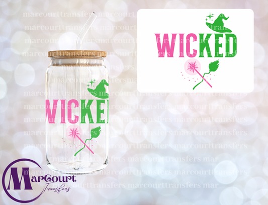 WICKED BROOM AND WAND-DECAL-UV DTF CUP WRAP