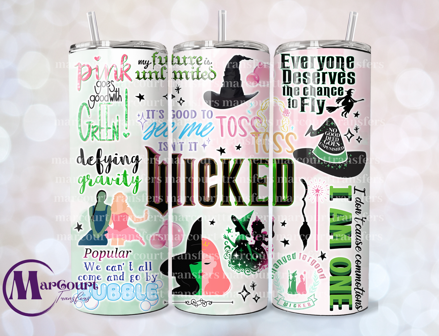 WICKED SUB 1-SKINNY TUMBLER TRANSFER