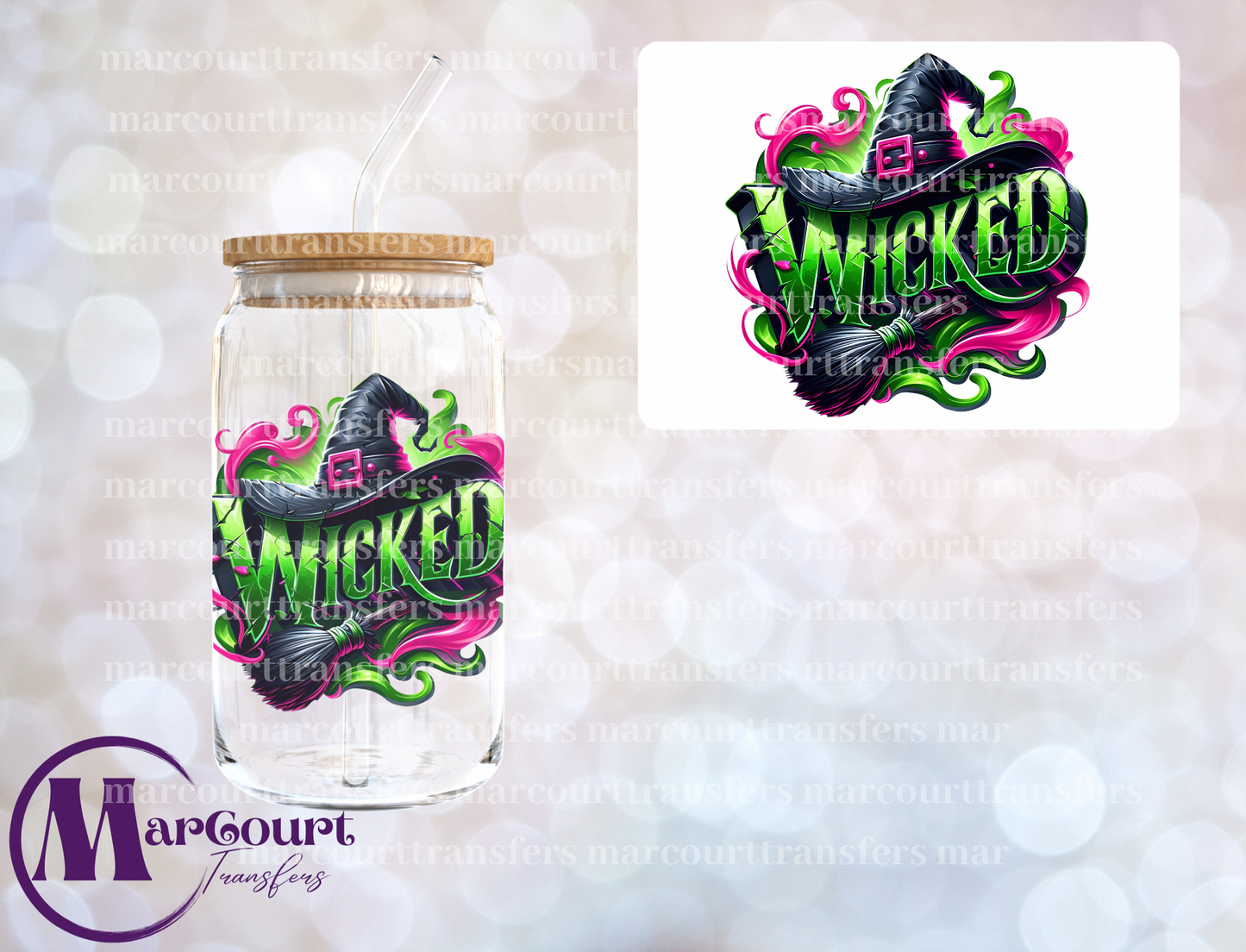 WICKED WITCH HAT 1-DECAL-UV DTF CUP WRAP