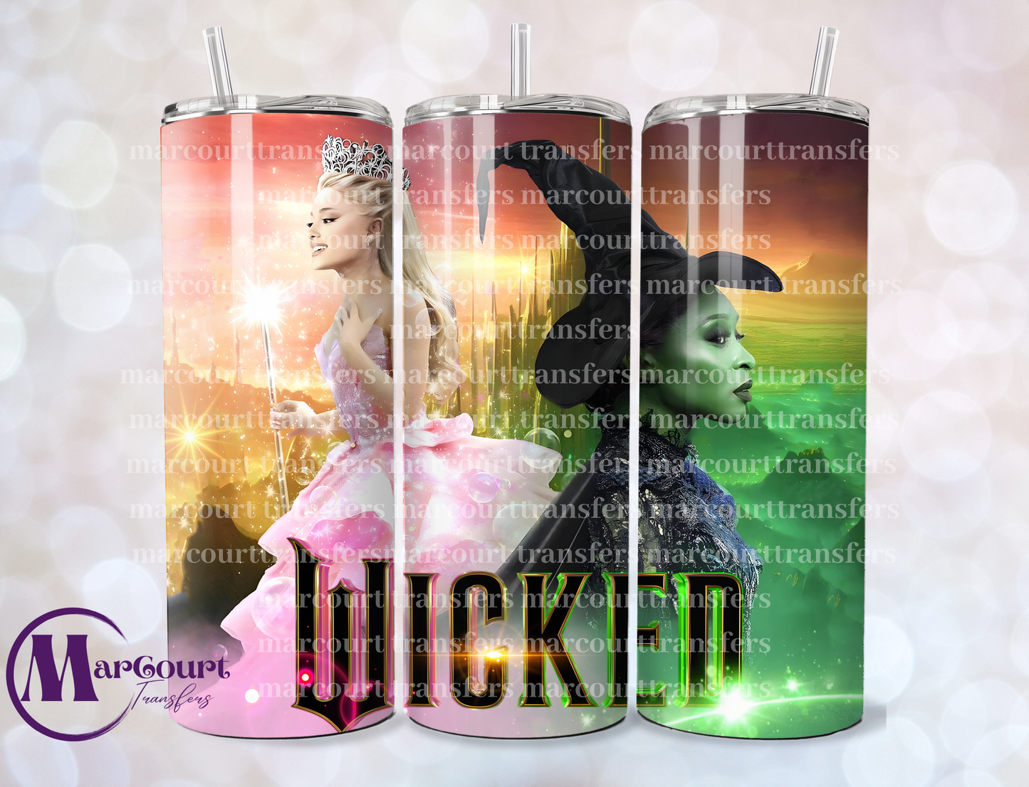 WICKED THE MOVIE 6-SKINNY TUMBLER TRANSFER