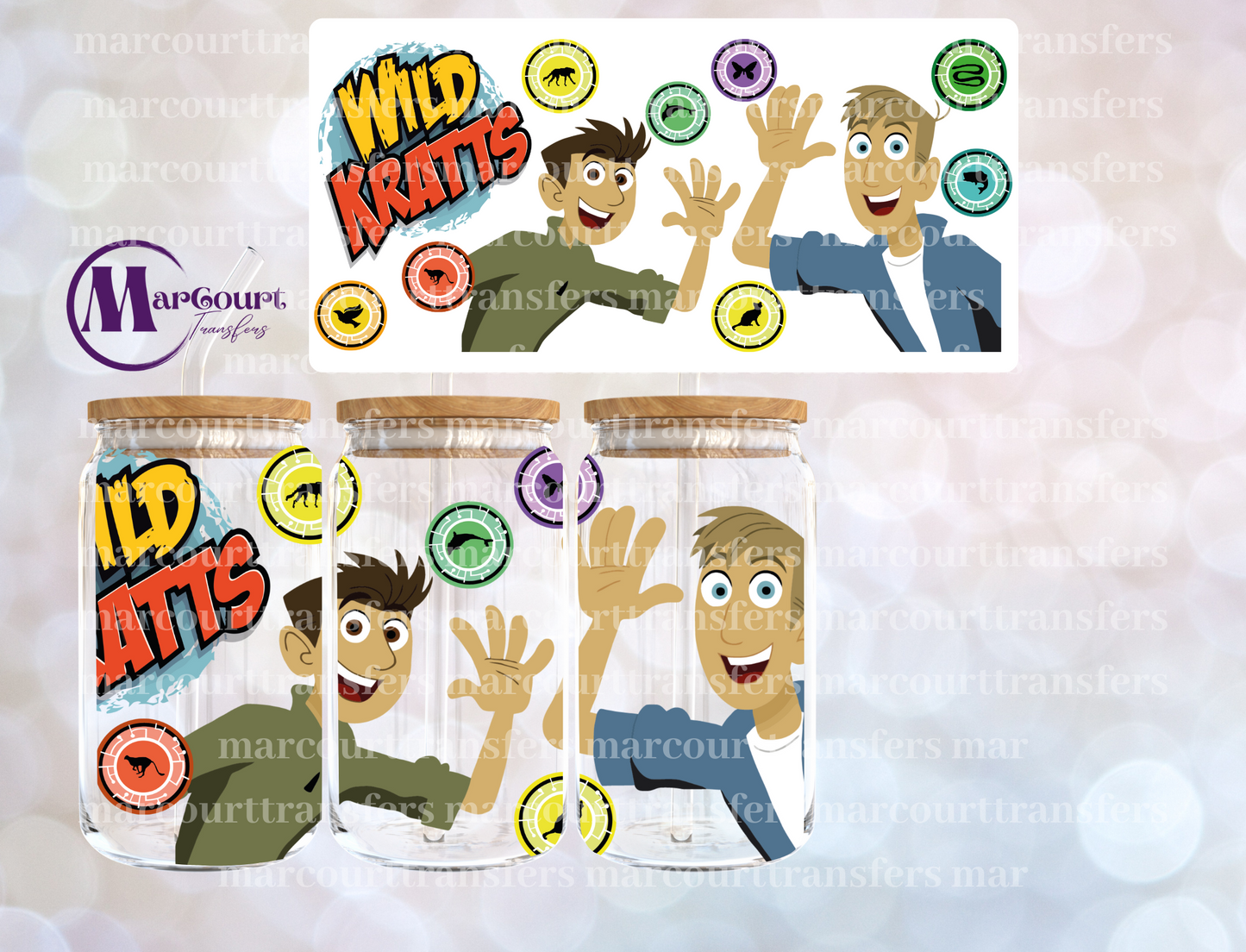 WILD KRATTS-16 0Z-UV DTF CUP WRAP