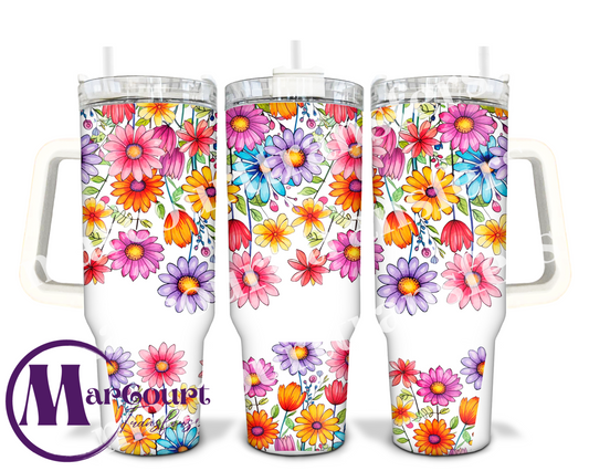 WILDFLOWERS-40 0Z-UV DTF CUP WRAP