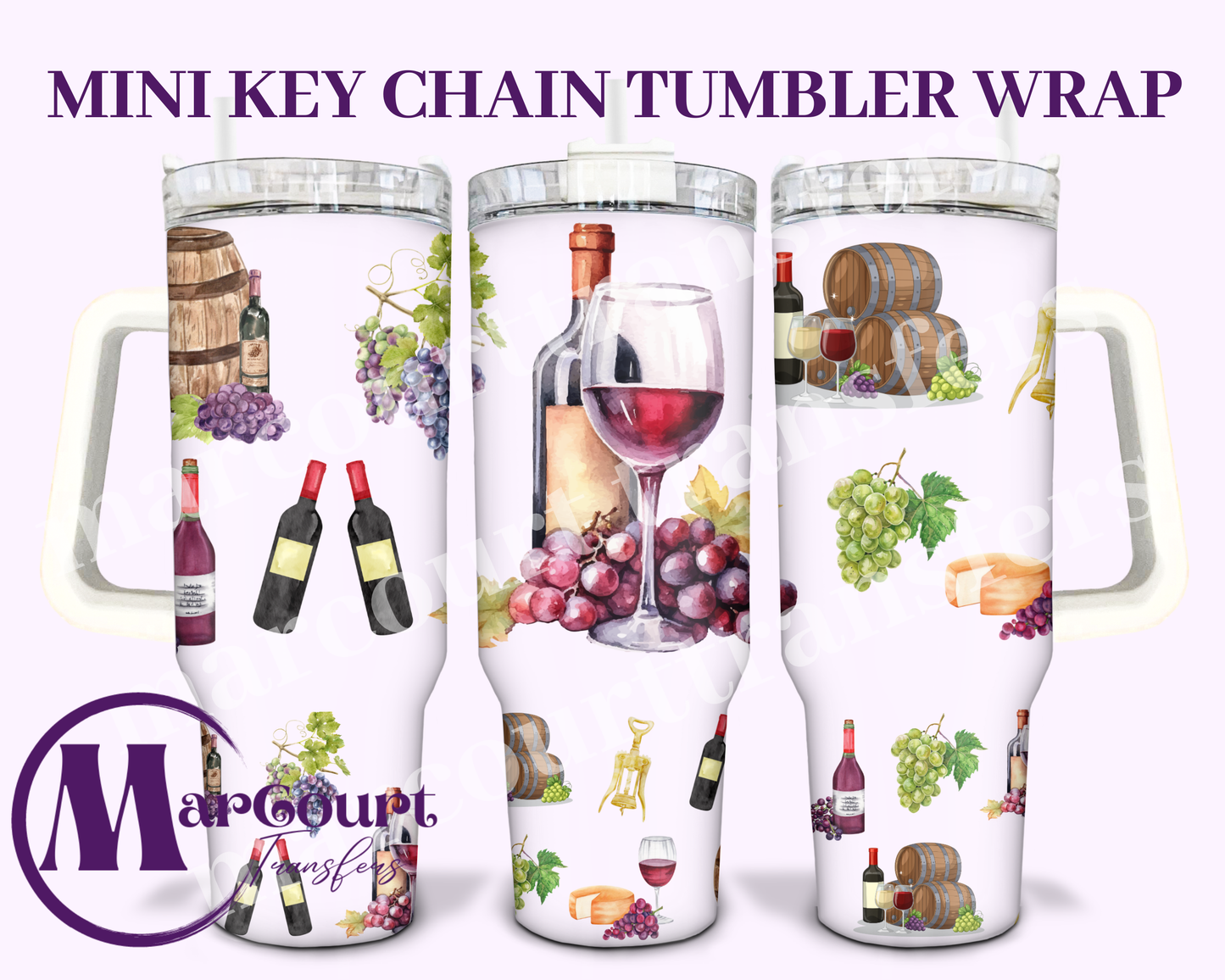 WINE-MINI TUMBLER KEYCHAIN WRAP