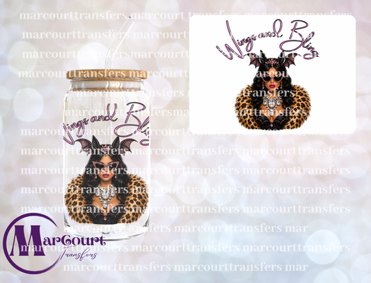 WINGS AND BLING-UV DTF CUP WRAP