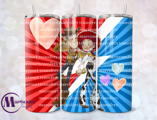 WOODY AND JESSIE 20-SKINNY TUMBLER TRANSFER