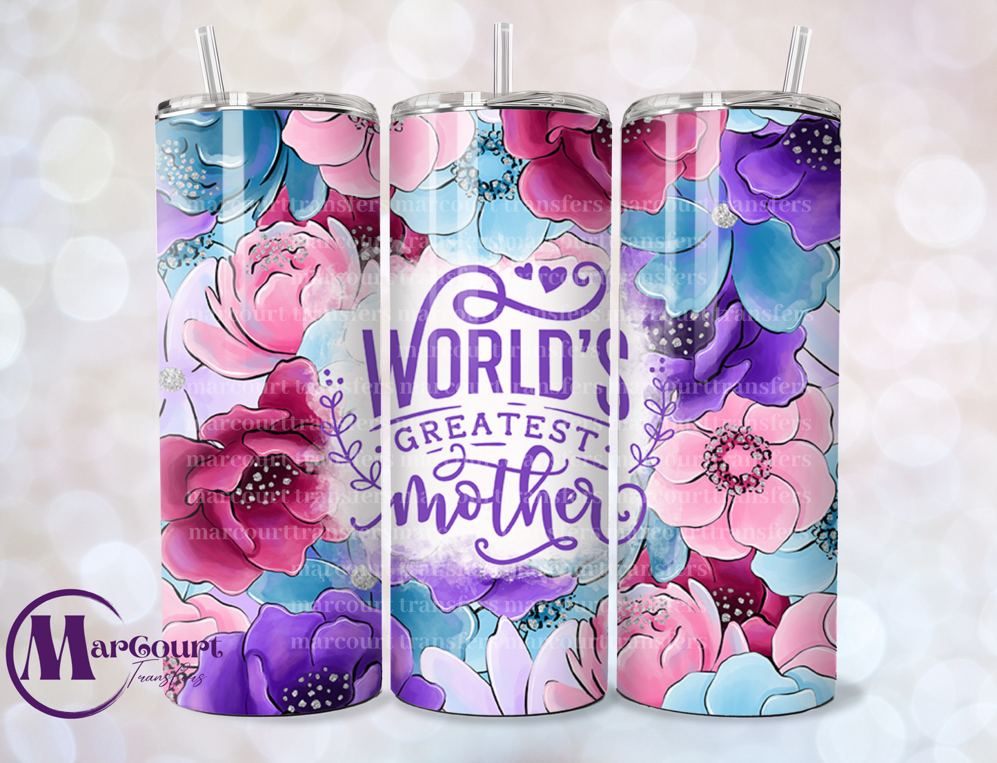 WOLDS GREATEST MOTHER-SKINNY TUMBLER TRANSFER