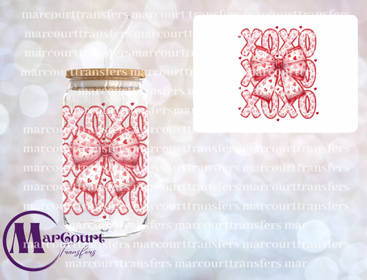 XOXO COQUETTE BOW-DECAL-UV DTF CUP WRAP