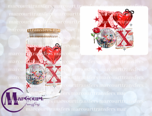 XOXO DISCO BALL-DECAL-UV DTF CUP WRAP