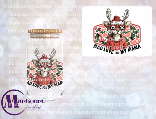 XOXO PINK CAMO VALENTINE DEER-DECAL-UV DTF CUP WRAP