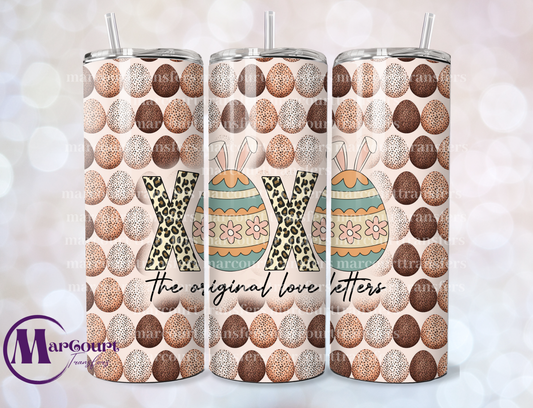 XOXO THE ORIGINAL LOVE LETTERS -SKINNY TUMBLER TRANSFER