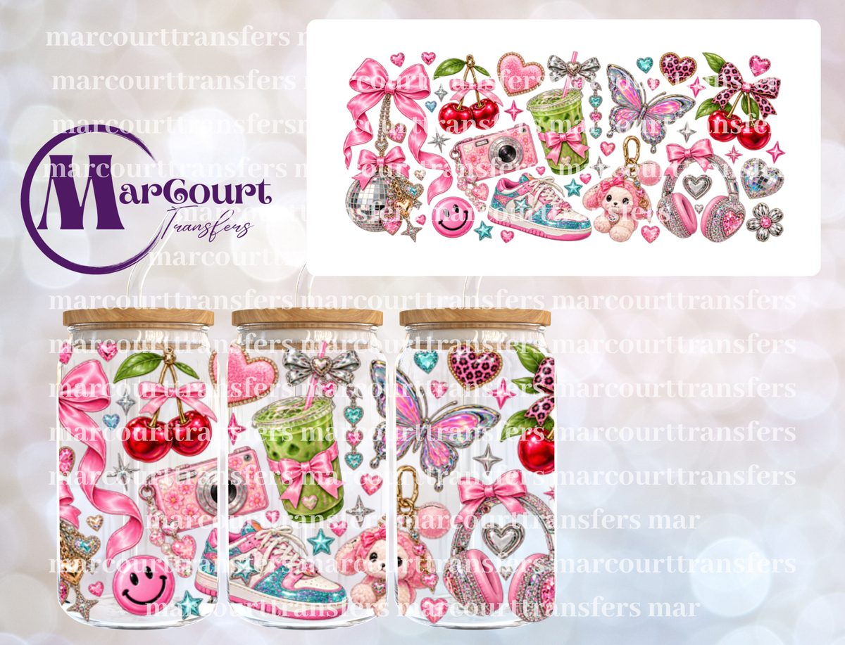 Y2K GLAM-16 0Z-UV DTF CUP WRAP