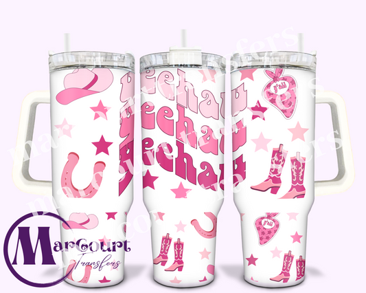 YEE HAW-40 0Z-SUBLIMATION TUMBLER TRANSFER