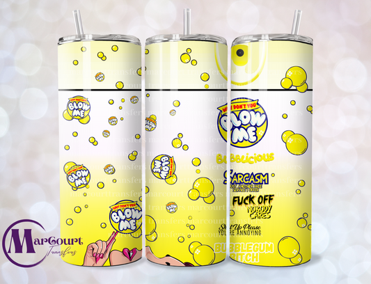 BLOW ME (YELLOW)-SKINNY TUMBLER TRANSFER