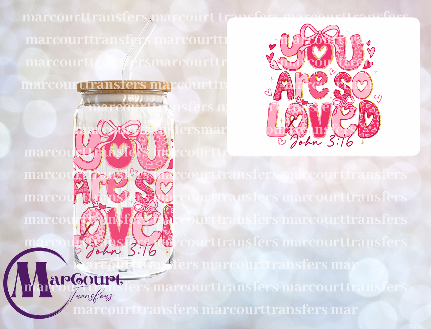 YOU ARE SO LOVED 2026-DECAL-UV DTF CUP WRAP