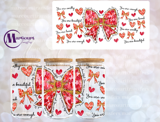 YOU ARE VALENTINE-16 0Z-UV DTF CUP WRAP