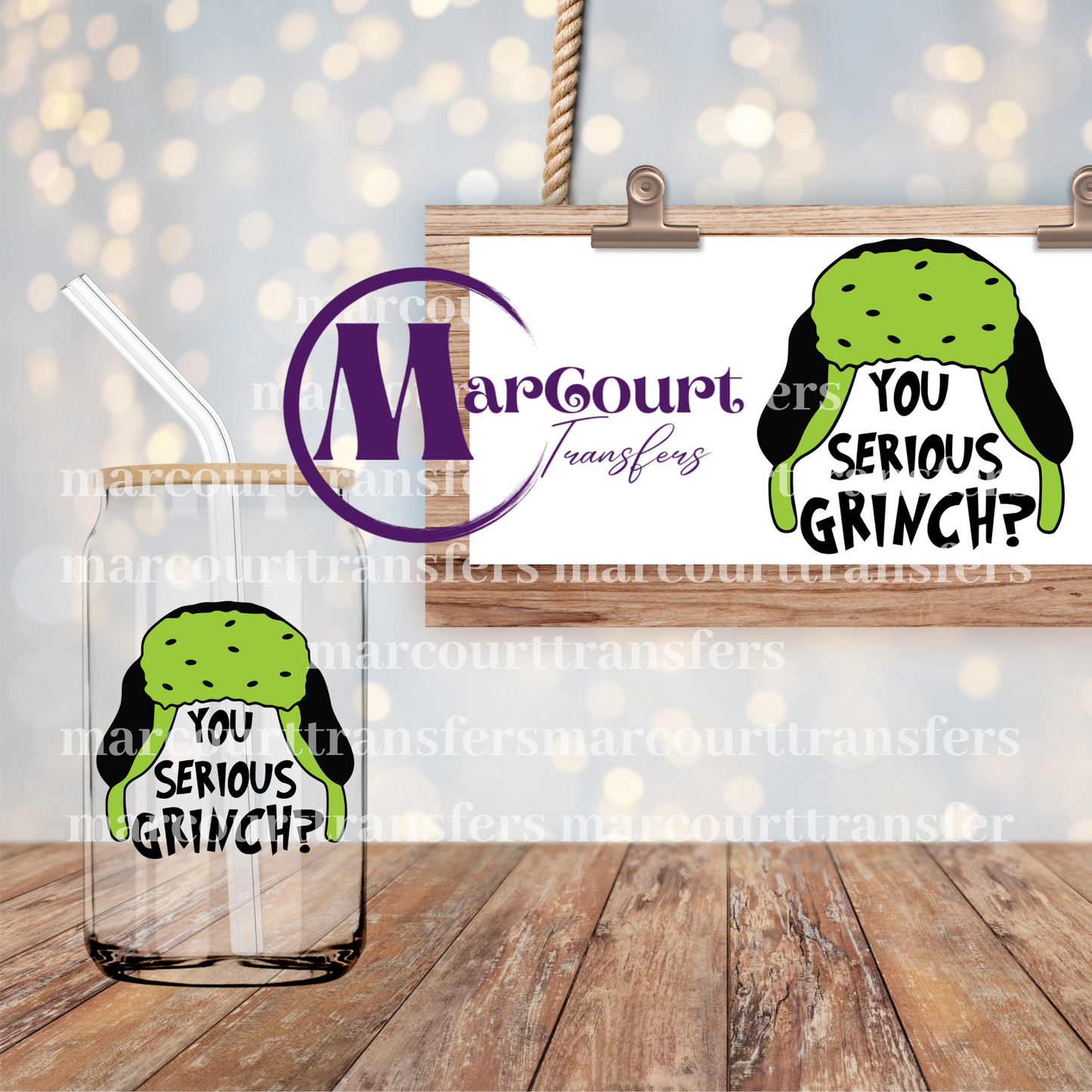 YOU SERIOUS GRINCH-UV DTF CUP WRAP