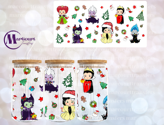 YOUNG EVIL QUEENS CHRISTMAS-16 0Z-UV DTF CUP WRAP