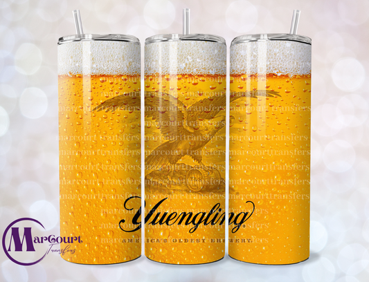 YUENGLING BEER-SKINNY TUMBLER TRANSFER