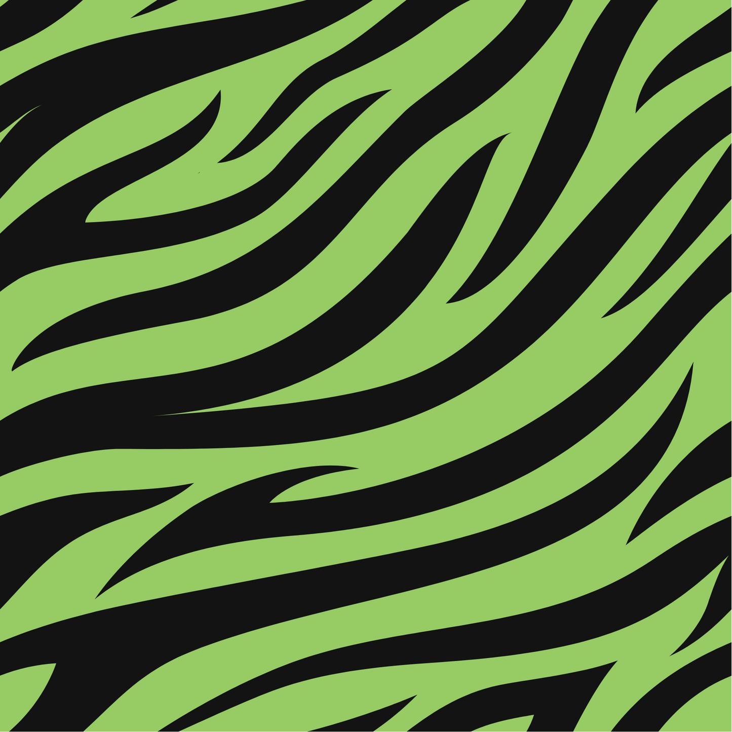 ZEBRA-GREEN AND BLACK-VINYL PATTERN 12 X 12