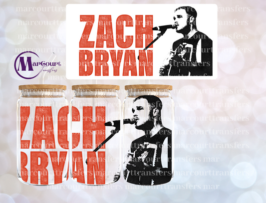 ZACK BRYAN-16 0Z-UV DTF CUP WRAP