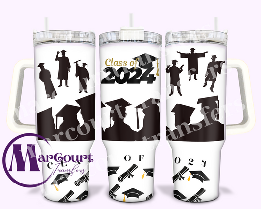 CLASS OF 2024 (MALE)-40 0Z-UV DTF CUP WRAP