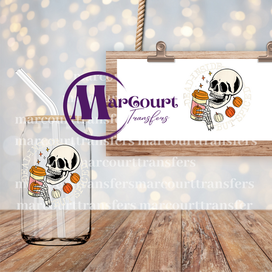 DEAD INSIDE BUT SPICED UP-DECAL-UV DTF CUP WRAP