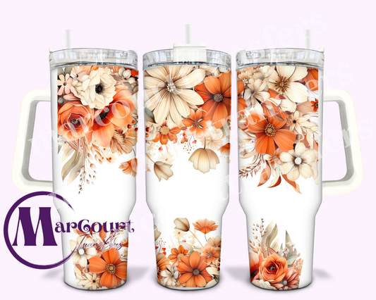 FALL FLOWERS-40 0Z-UV DTF CUP WRAP