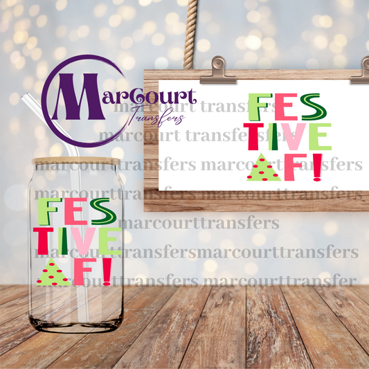 FESTIVE AF-DECAL-UV DTF CUP WRAP