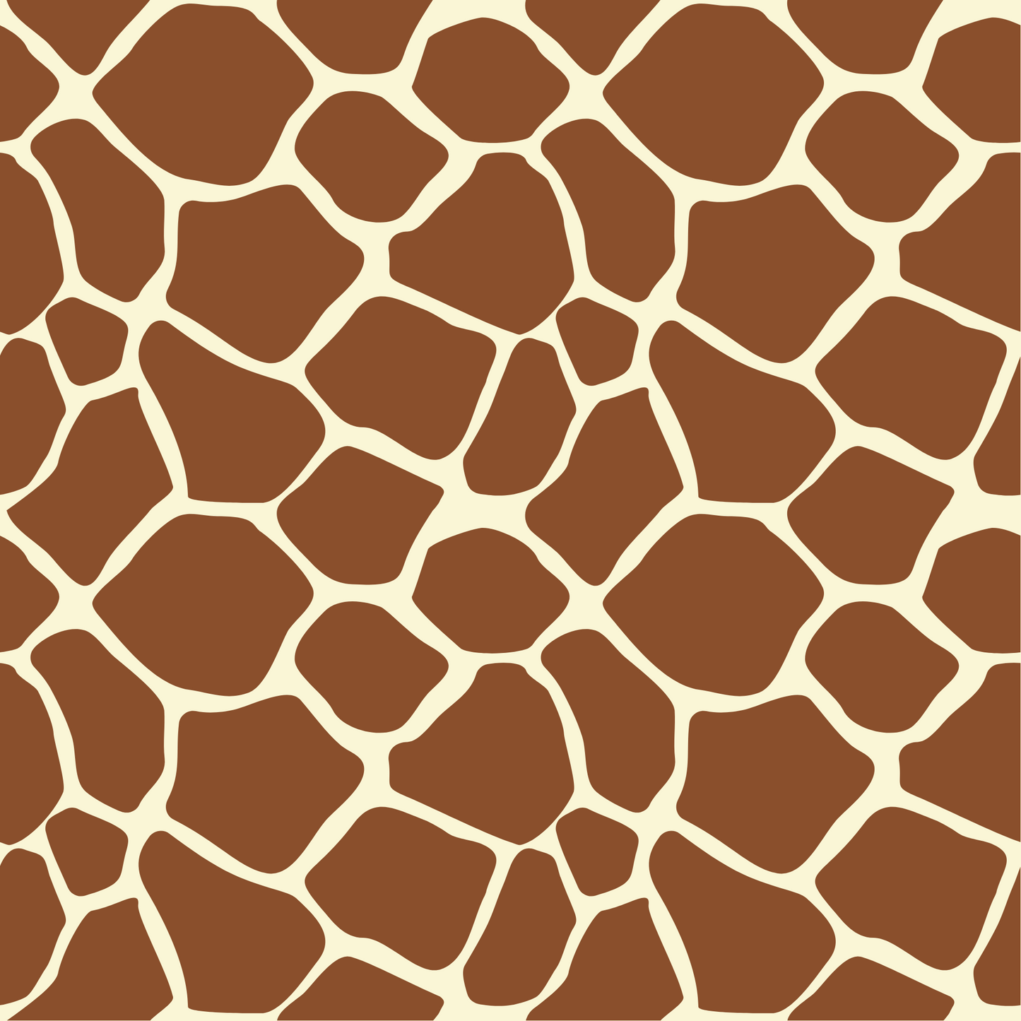 GIRAFFE-BROWN -VINYL PATTERN 12 X 12