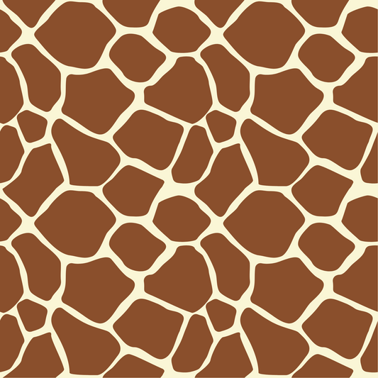 GIRAFFE-BROWN -VINYL PATTERN 12 X 12