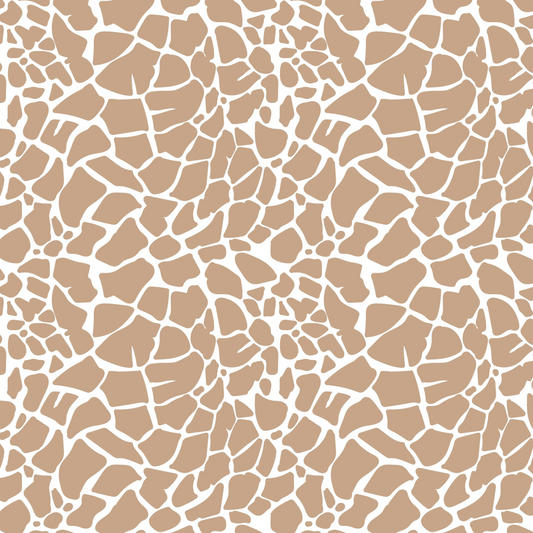 GIRAFFE-LIGHT BROWN-VINYL PATTERN 12 X 12